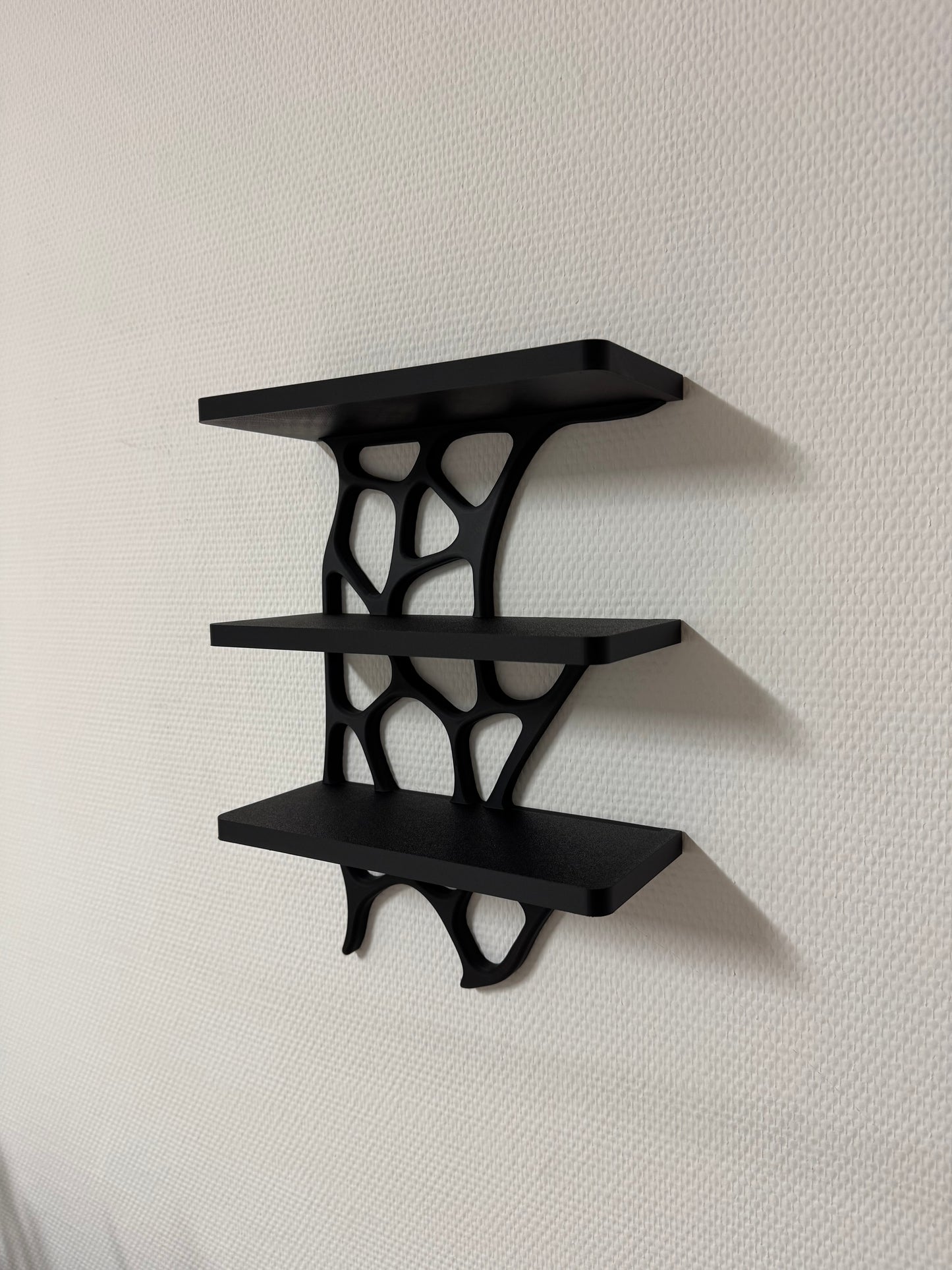 Modernes Wandregal mit organischem Design