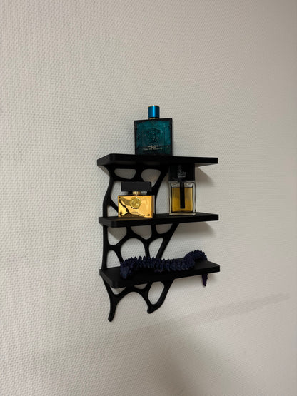 Modernes Wandregal mit organischem Design